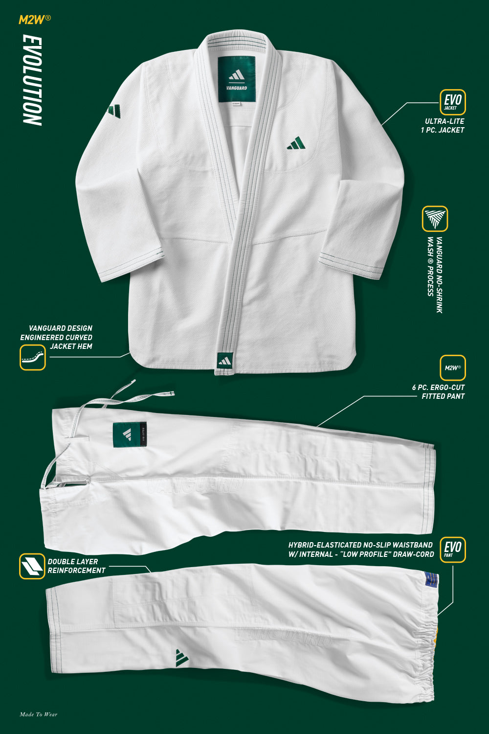 Vanguard x adidas Competitore Kimono - White
