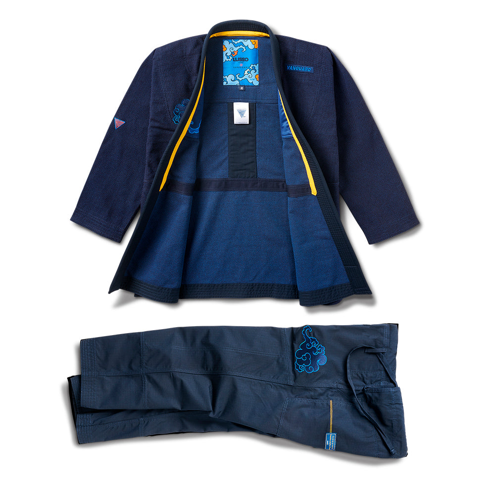 VG X LUSSO Cloud Kimono - Indigo