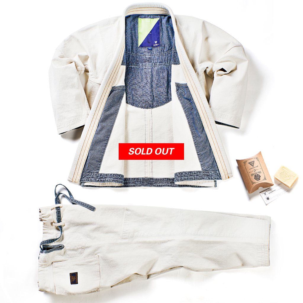 Ivory Selvedge Denim Kimono